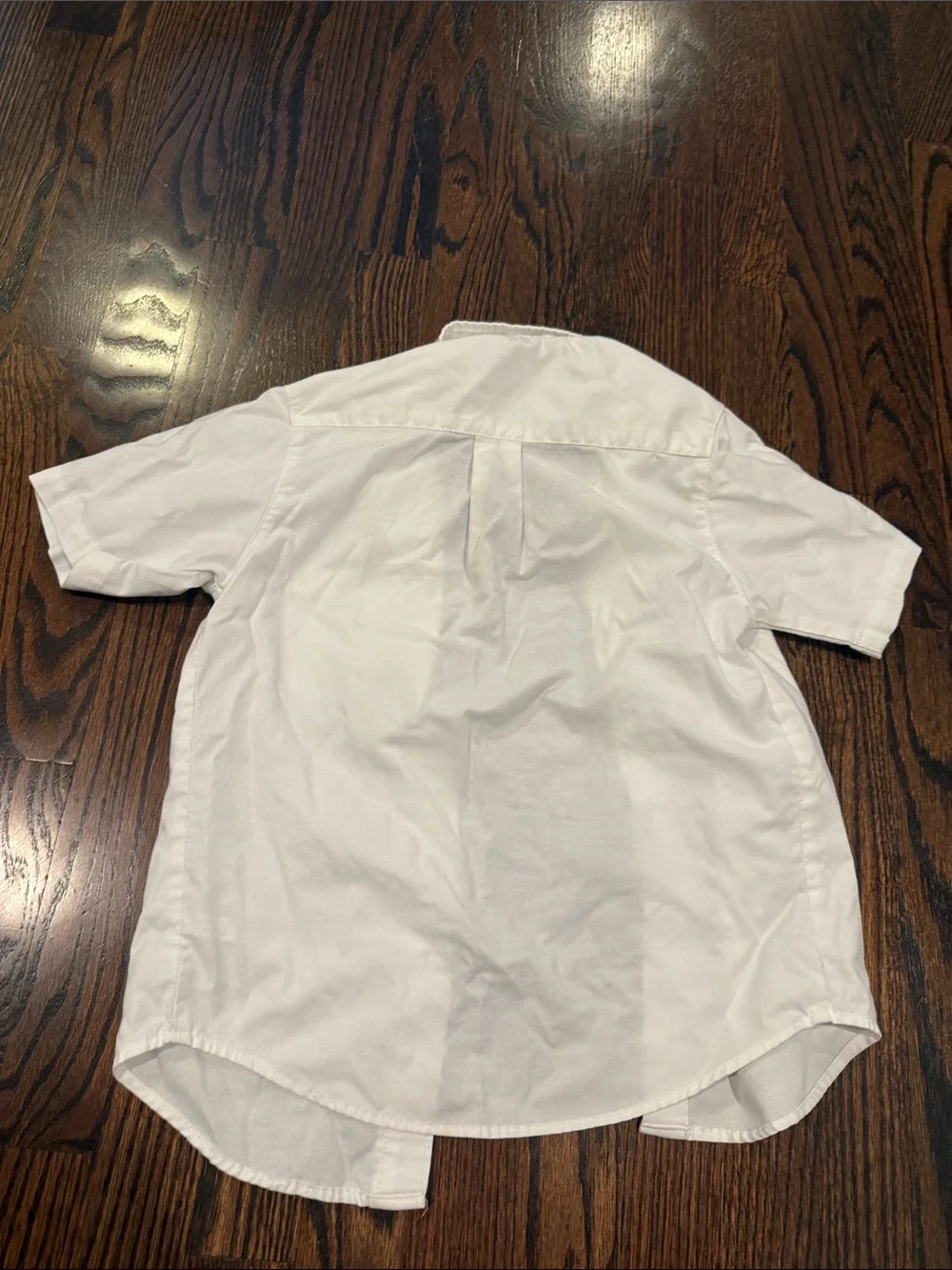 French Toast White Short-Sleeve Button Down Shirt for Kids